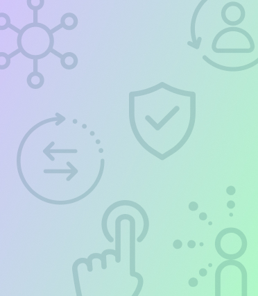 a banner with various icons.