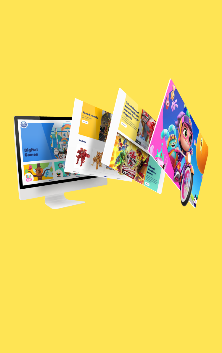 Spinmaster website screens