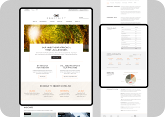 Edgepoint wealth financial portal shown on tablet