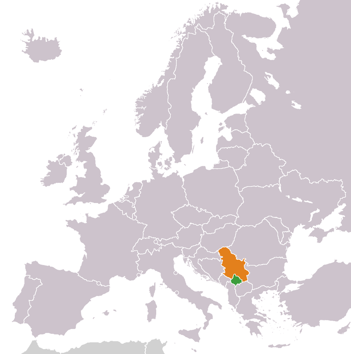Location of Kosovo and Serbia| Turkish Flame| Licensed under CCA 3.0 