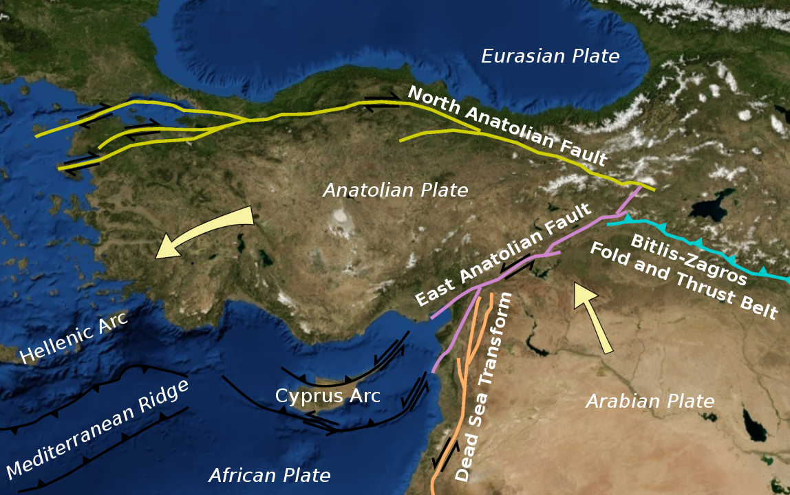 Vectoral recreation of Mikenorton's original work named Anatolian Plate | Roxy | Licensed under CCA 3.0