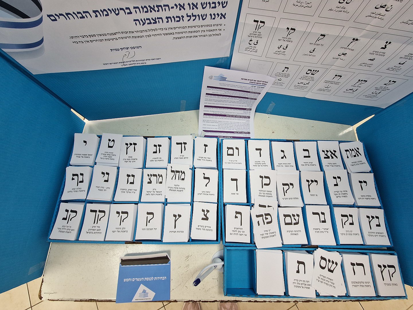 Ballots for Israel's Election| Hanay| Licensed under CCA 4.0