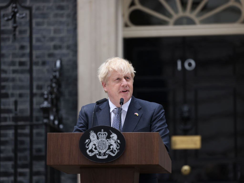 Prime Minister Boris Johnson's resignation statement in Downing Street: 7 July 2022| Tim Hammond / Prime Minister's Office, 10 Downing Street| licensed under the United Kingdom Open Government Licence v3.0