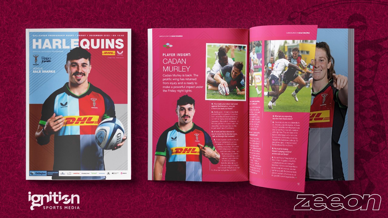 Matchday Programme Sale Sharks Harlequins FC