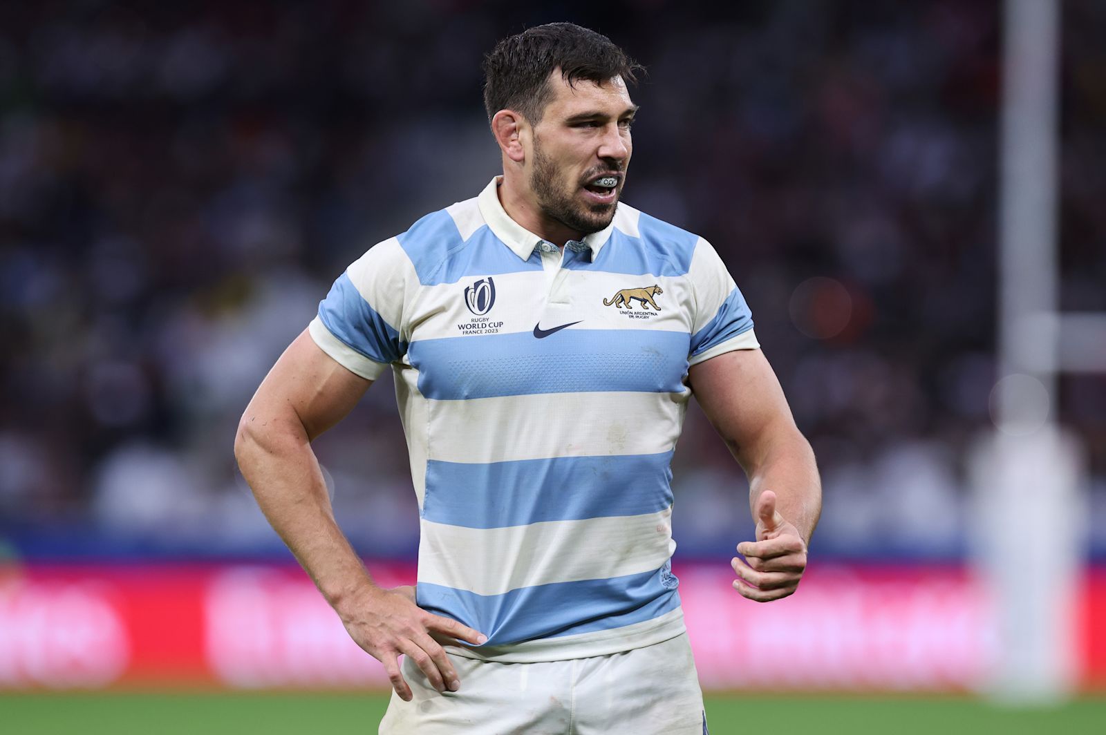 Guido Petti in Argentina colours at the Rugby World Cup