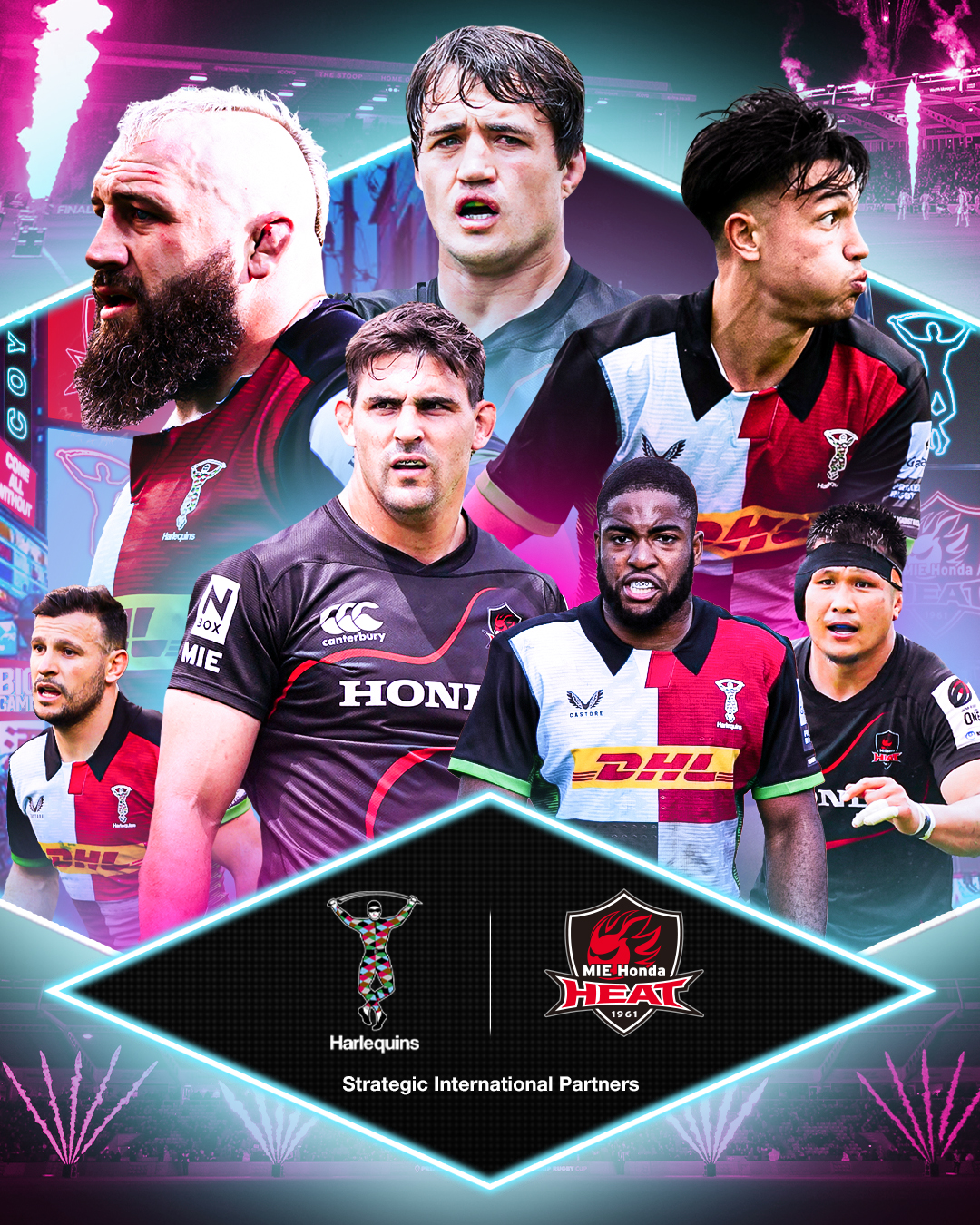 Harlequins Partner With Mie Honda Heat | Harlequins FC