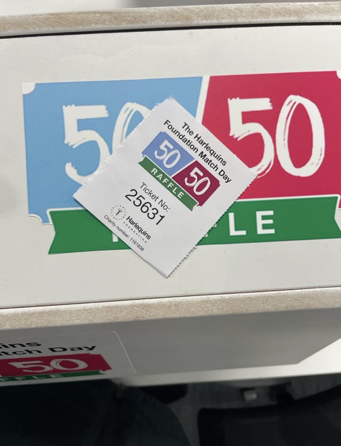 This weekends 50/50 Raffle winners! | Harlequins FC
