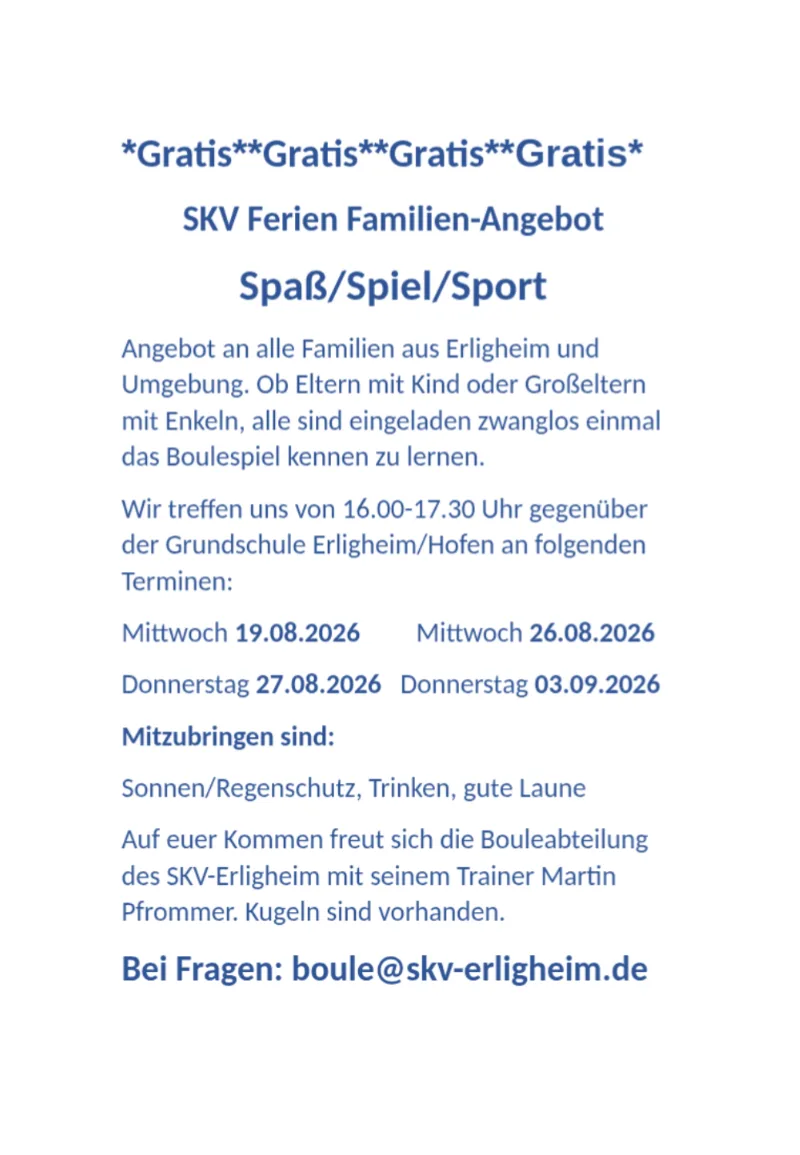 Boule Sommerprogramm Flyer 2