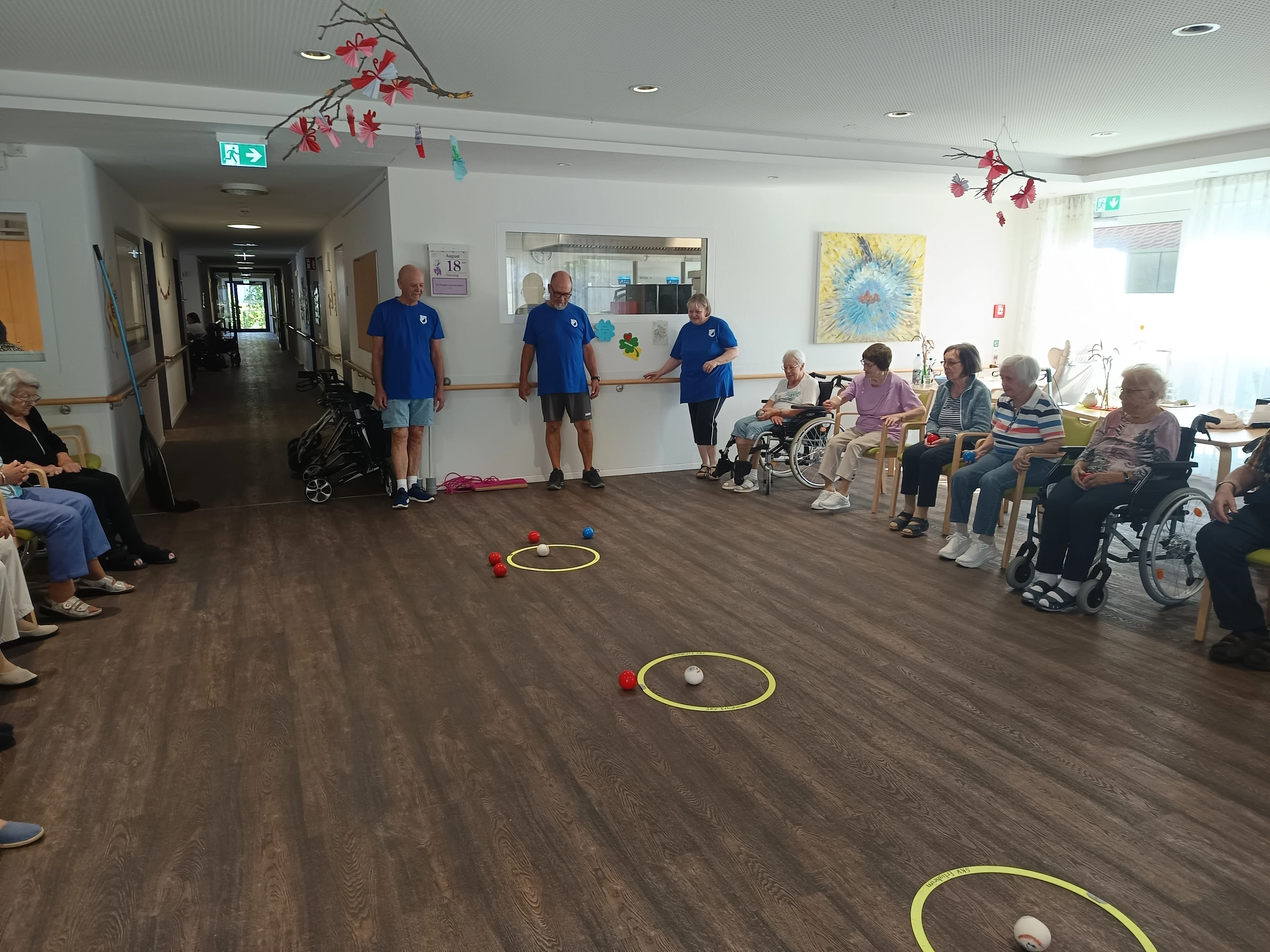 Spaß haben, und Spaß bringen - Boulevormittag im Kleeblattheim