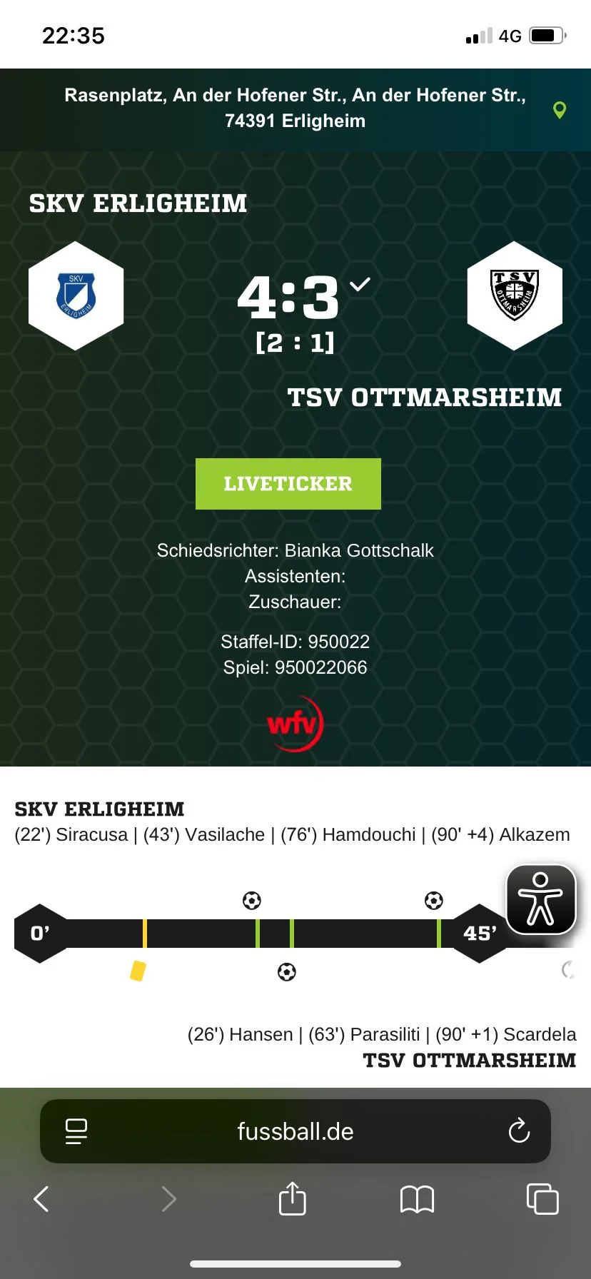 SKV feiert Derbysieg in der ersten Pokalrunde gegen den TSV Ottmarsheim