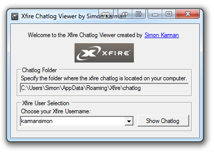 Image for Xfire Chatlog Viewer