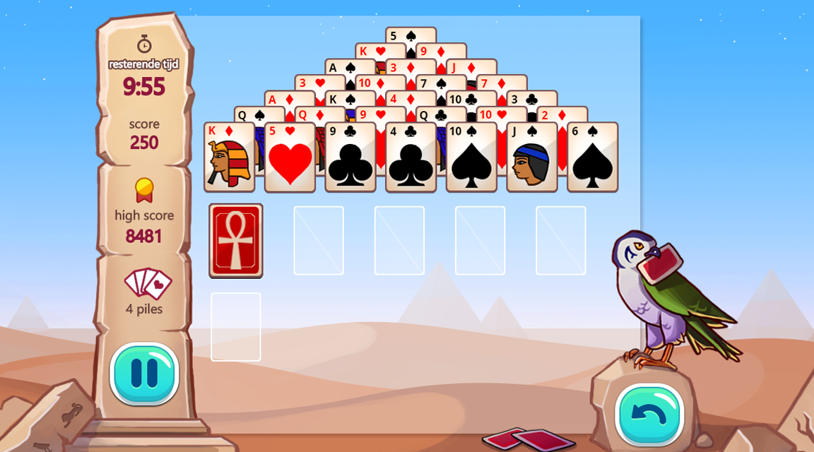 Tingly Pyramid Solitaire Ingame