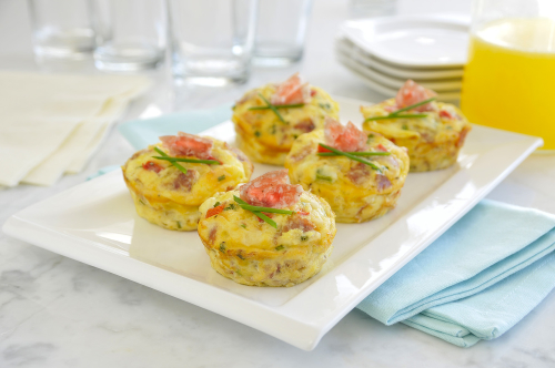 Egg Muffins with Marcangelo Genoa Salami and Fontina