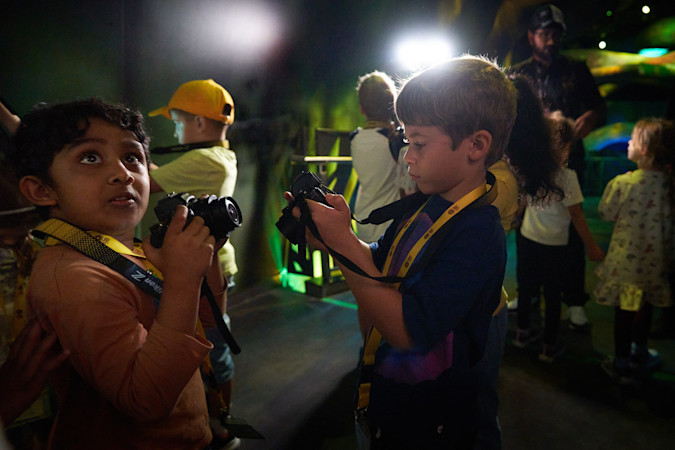 Half-term Edition Kids Holding Nikon Cameras