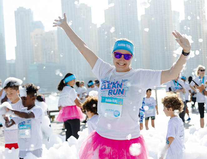 The Bubble Run at Expo City Dubai