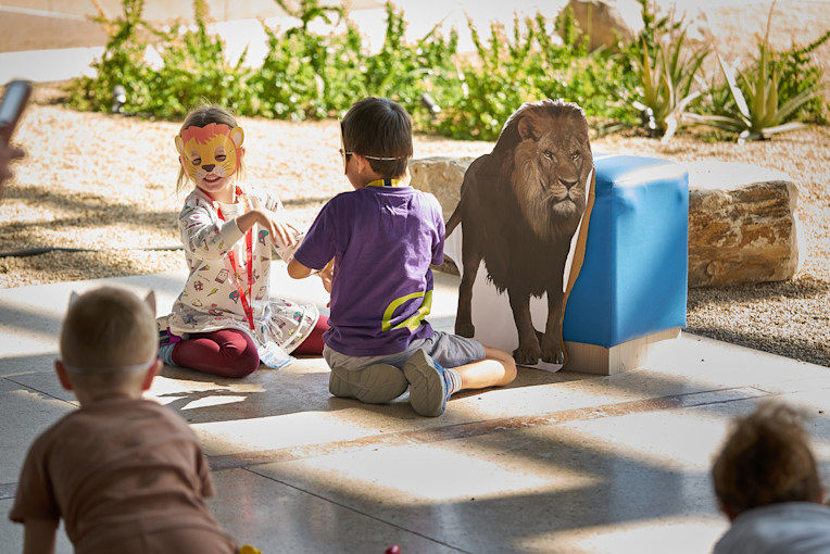 Half-term Edition Kids playing Lion Game Half-term Edition Kids playing Lion Game
