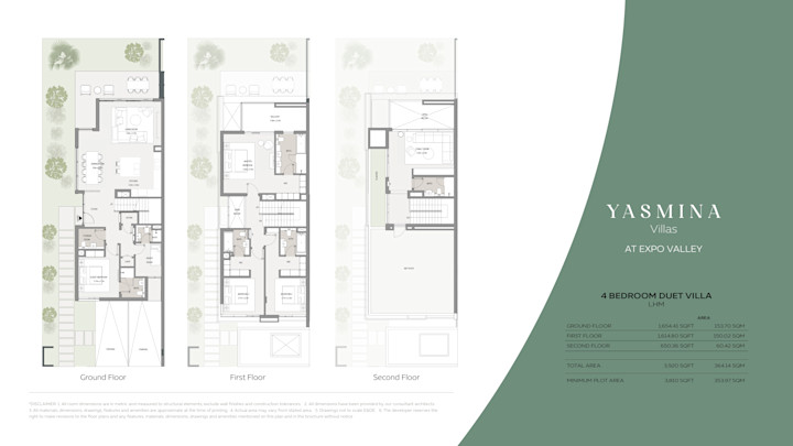 Yasmina Villas Floor Plans 1