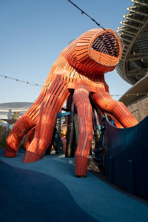 Octavia playground showing the giant octopus structure