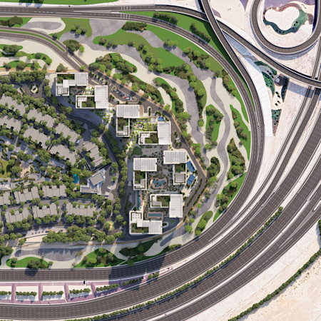 Expo Valley Aerial Top revised with green roof 400