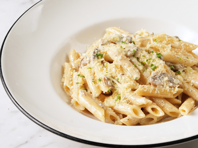 Penne Creamy Mushroom Sauce Penne Creamy Mushroom Sauce