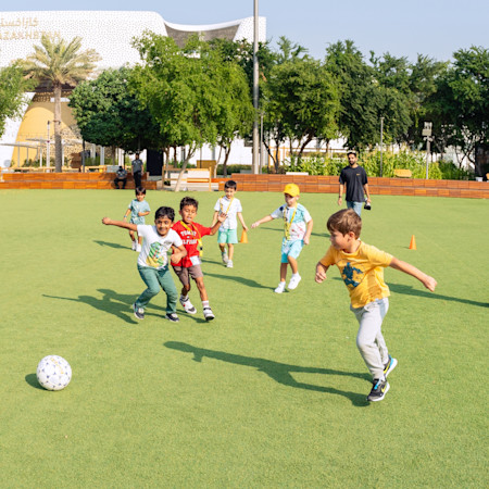 Half-term Edition Kids Playing Football