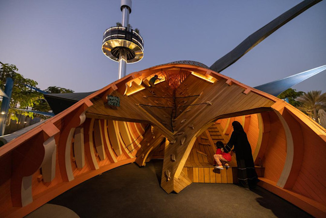 Visitors at Rashid's Adventures Playground