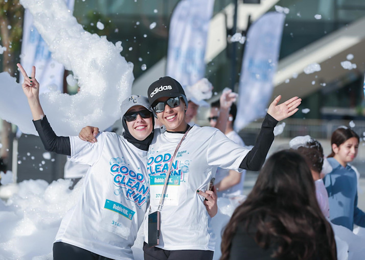 The Bubble Run at Expo City Dubai