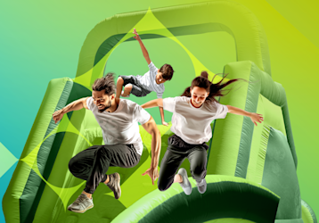 Skechers inflatable obstacle race