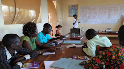 African people in a meeting/lecture room