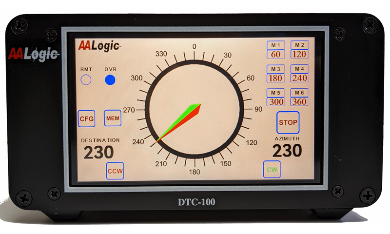 The Main operating screen of the DTC-100-V6