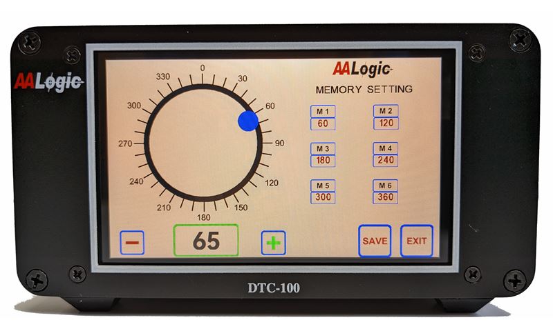 Memory configuration screen of the DTC-100-V6