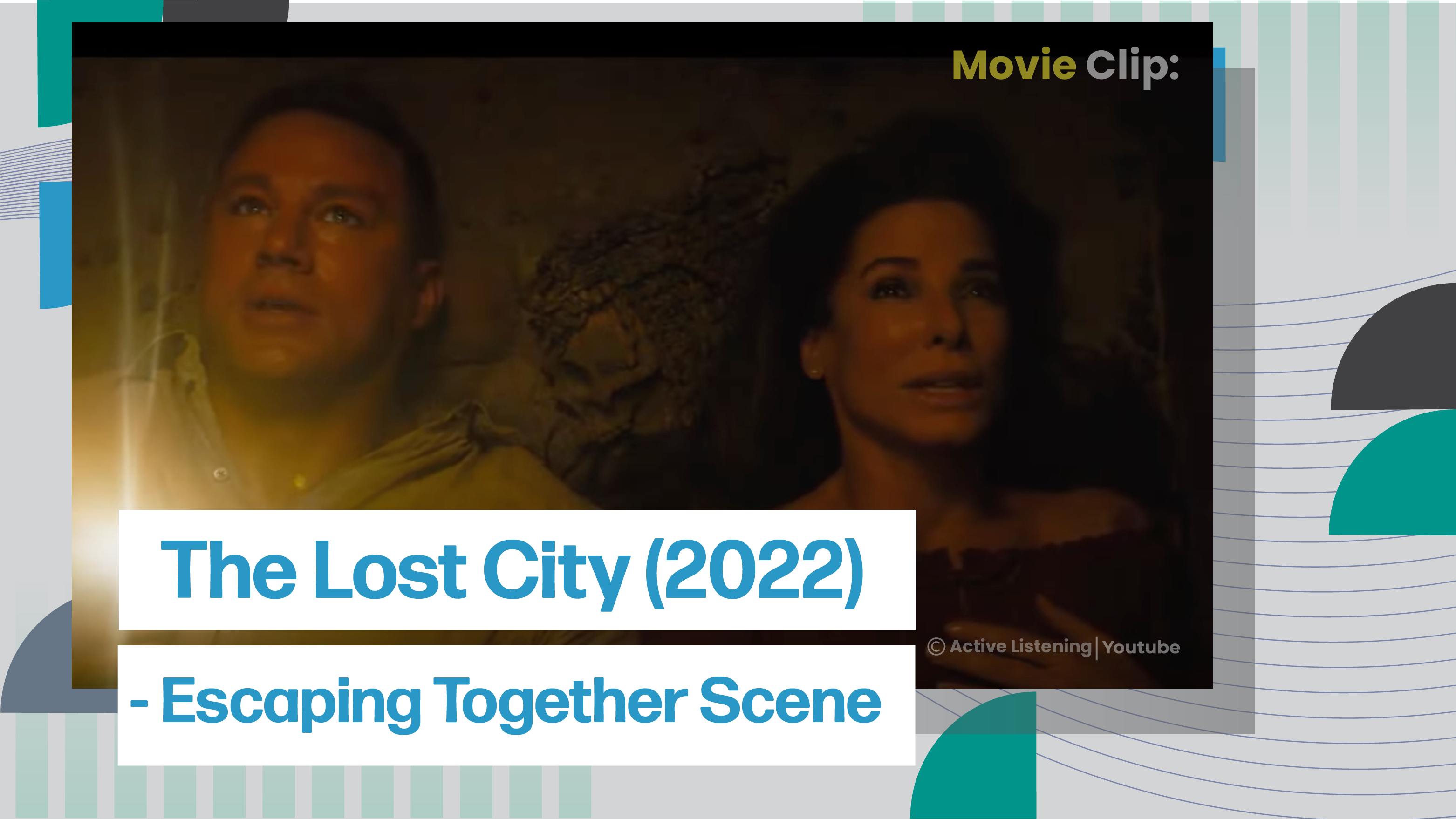 [C+] The Lost City (2022) - Escaping Together Scene