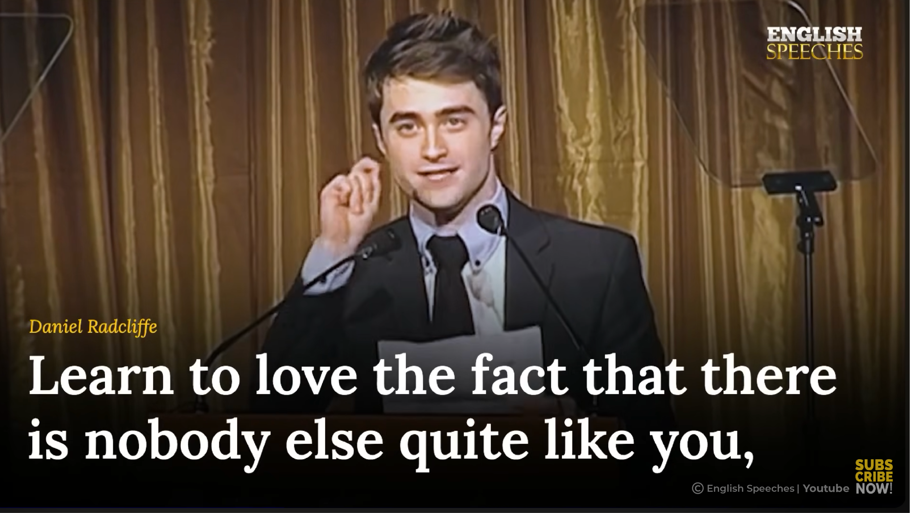 [B+] DANIEL RADCLIFFE: Courage and Compassion [PRACTICE]