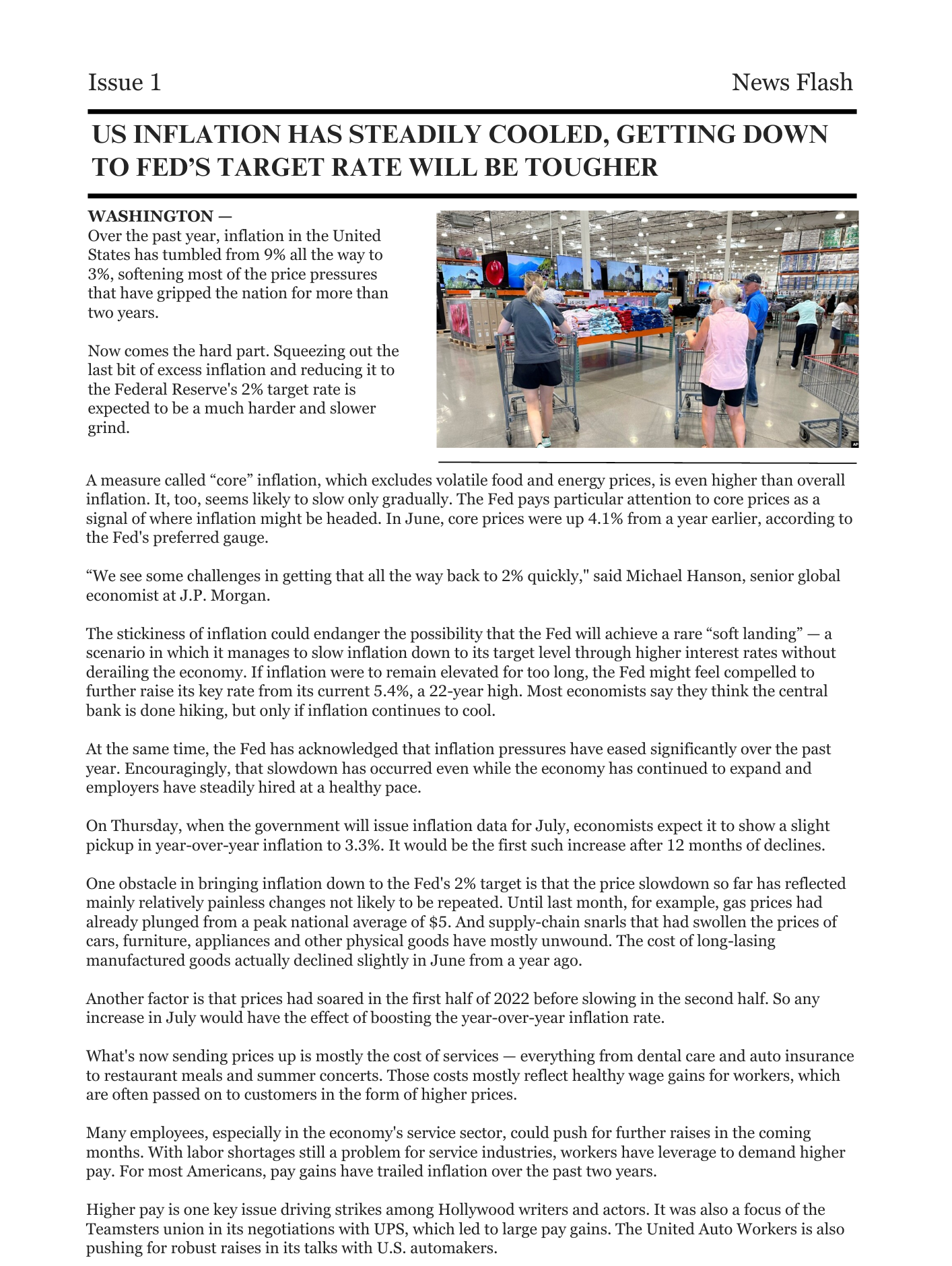 US Inflation Has Steadily Cooled, Getting Down to Fed's Target Rate Will Be Tougher