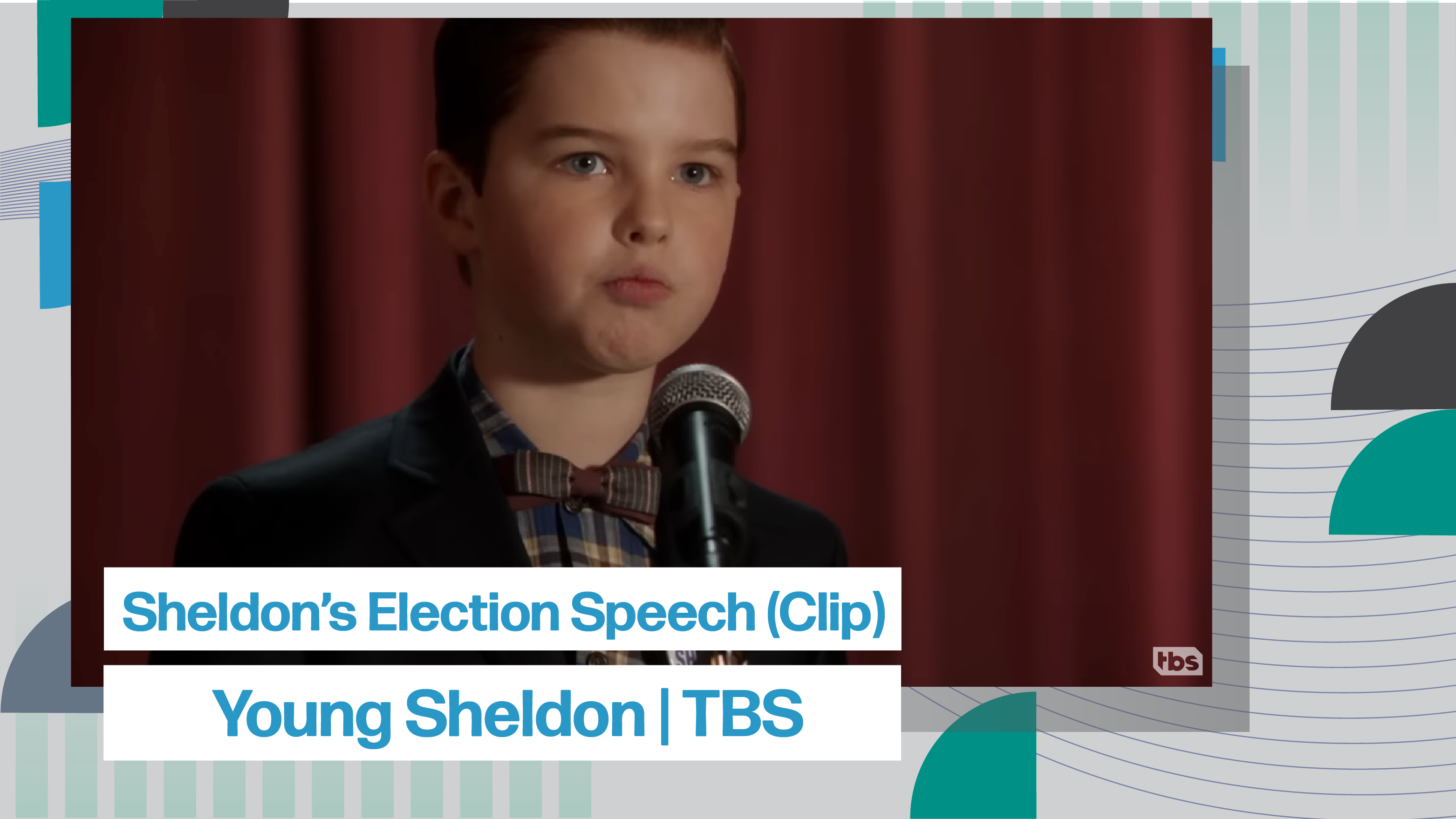 [C] Sheldon’s Election Speech (Clip) | Young Sheldon | TBS