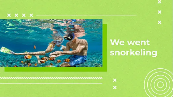 [F] We went snorkeling