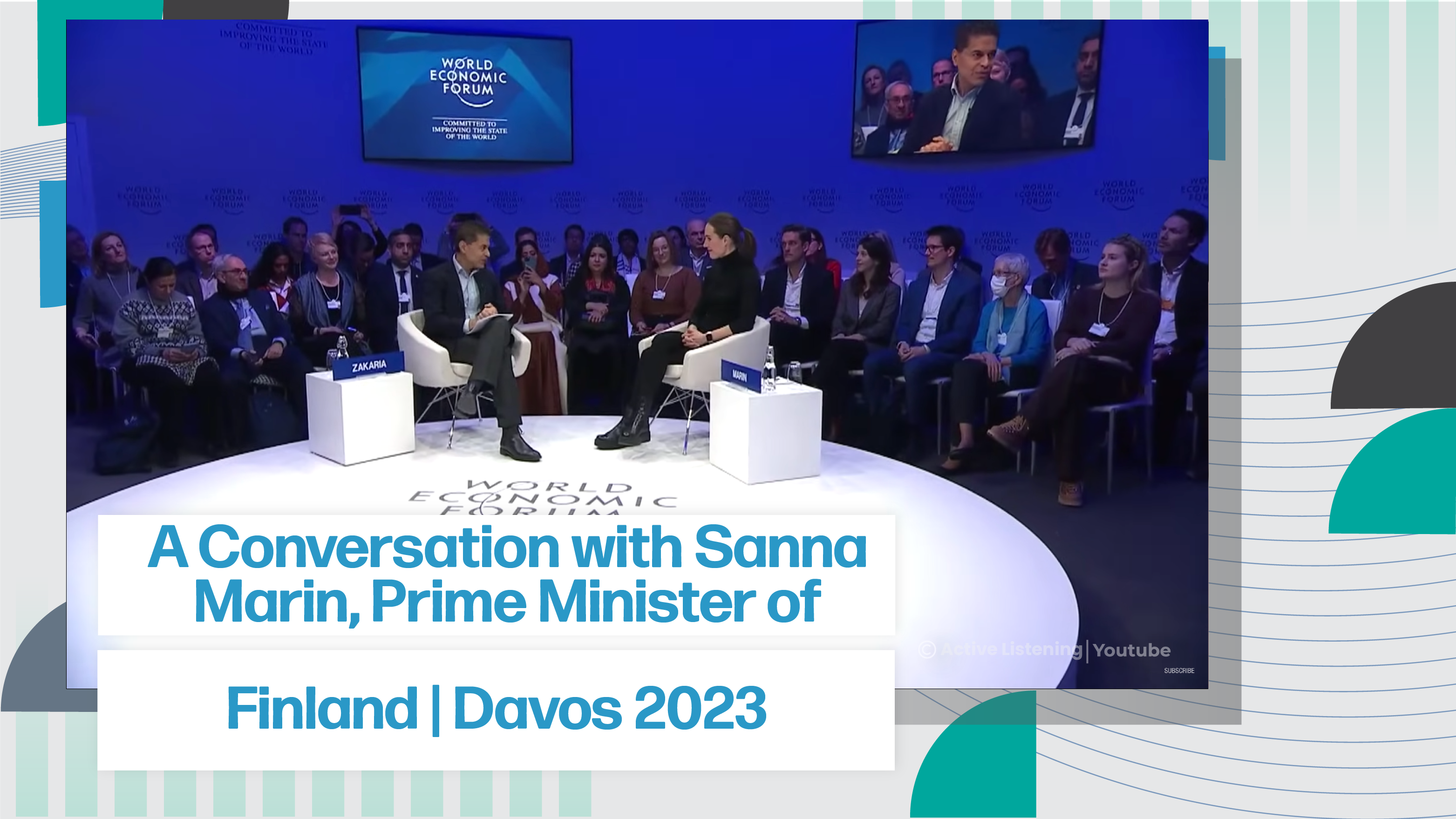 [B+] A Conversation with Sanna Marin, Prime Minister of Finland | Davos 2023