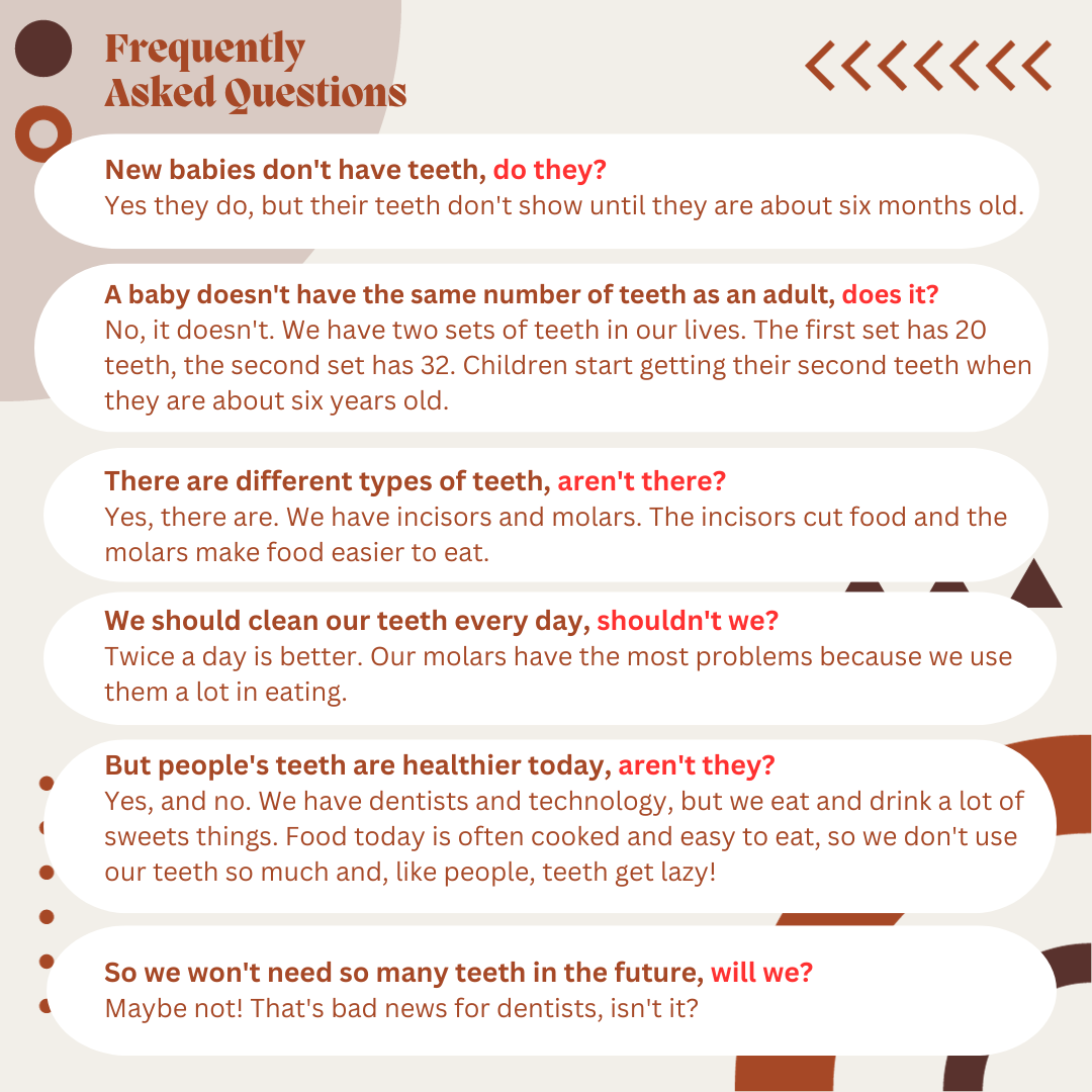 Question Forms and Question Tags