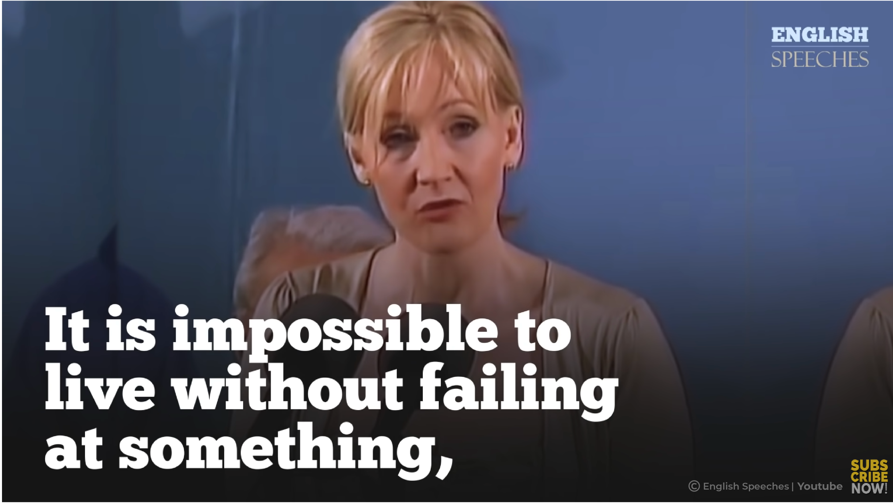 [B] ENGLISH SPEECH | JK ROWLING: The Benefits Of Failure [FULL]