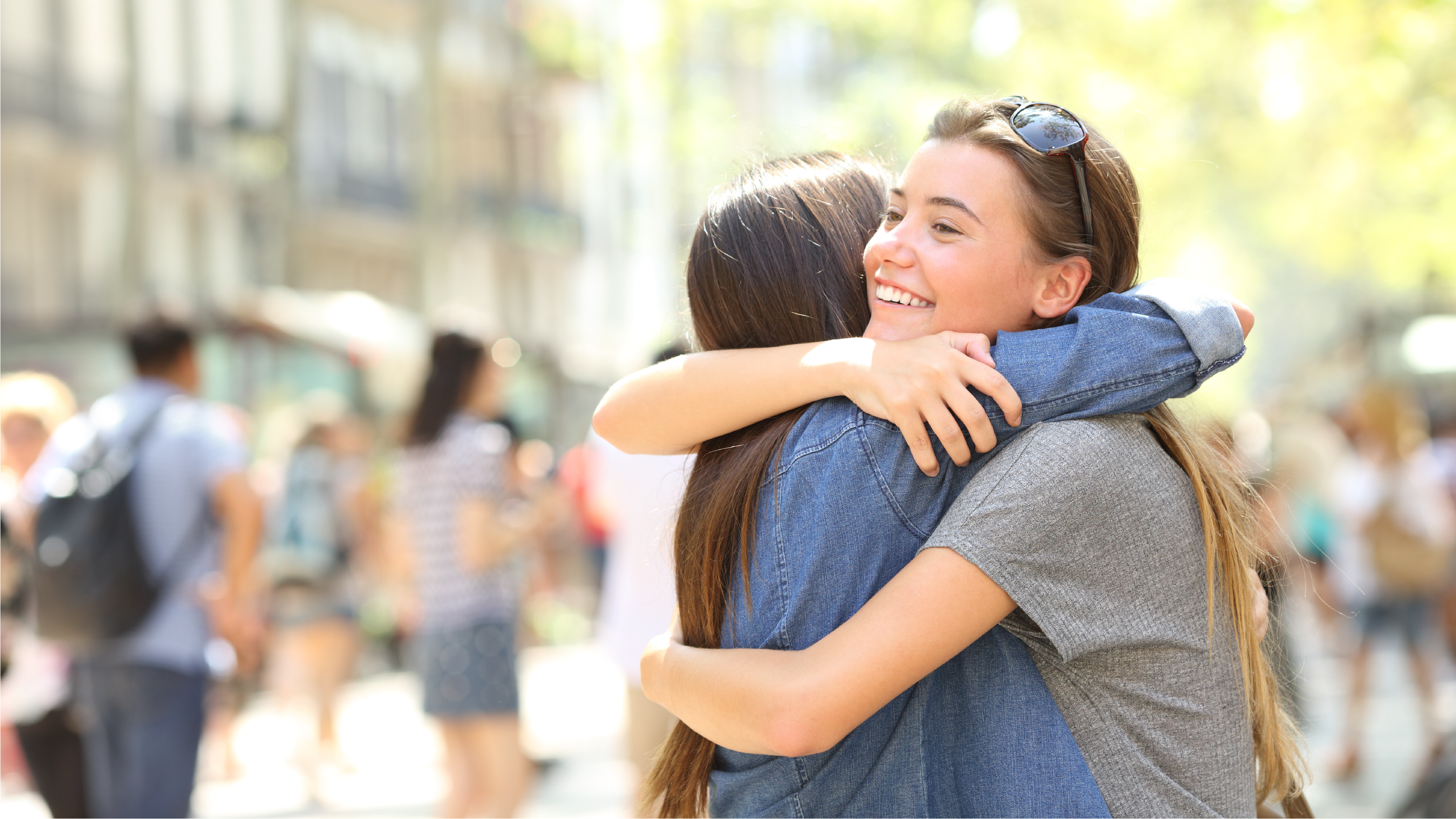 HUGGING EACH OTHER