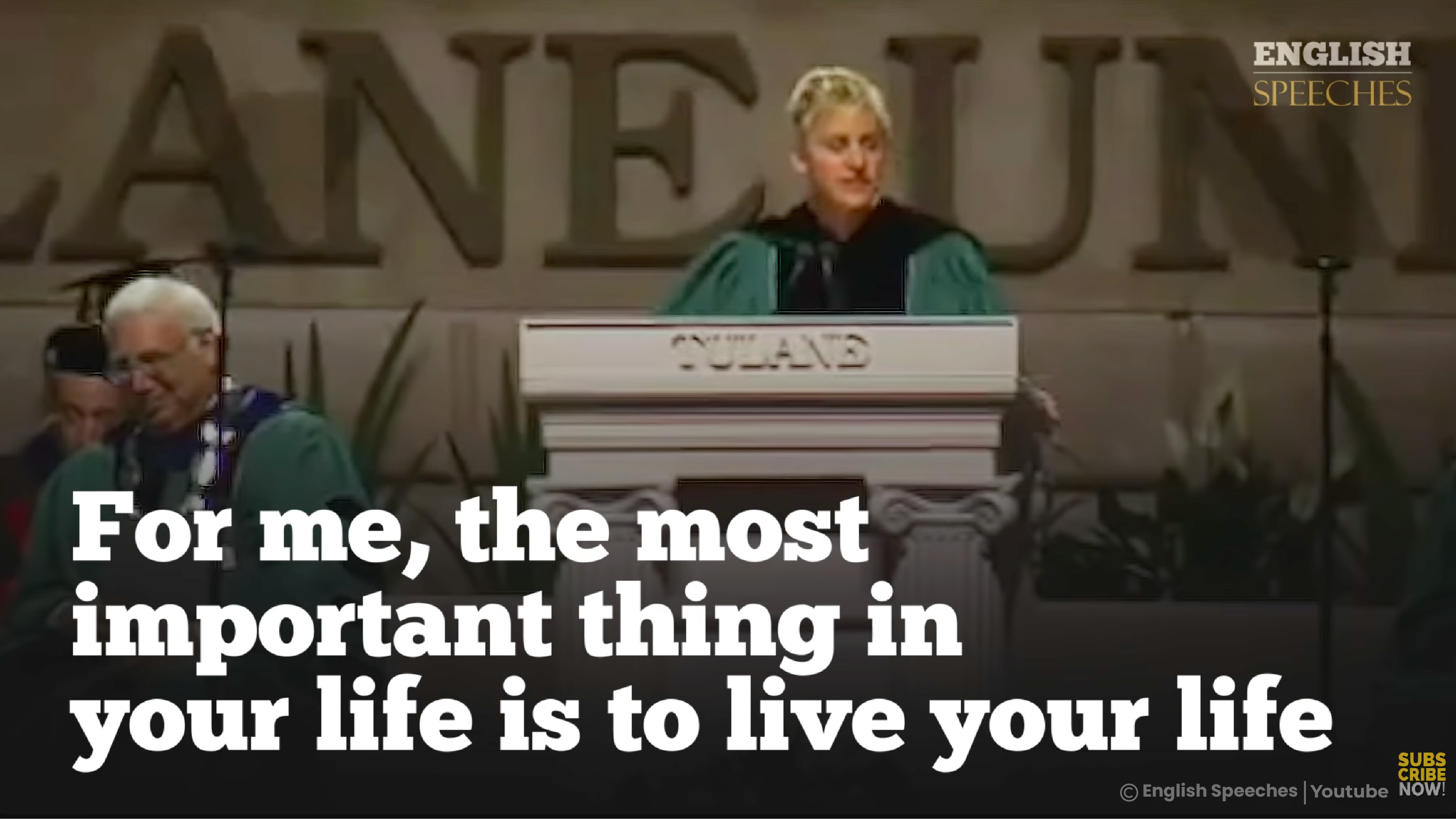 [B+] ELLEN DEGENERES: Be True To Yourself [PRACTICE]