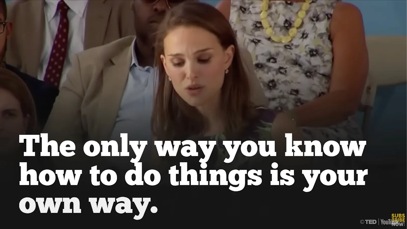 [B+] NATALIE PORTMAN: Don’t Doubt Yourself [PRACTICE]