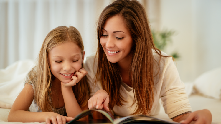 MOTHER READING STORIES