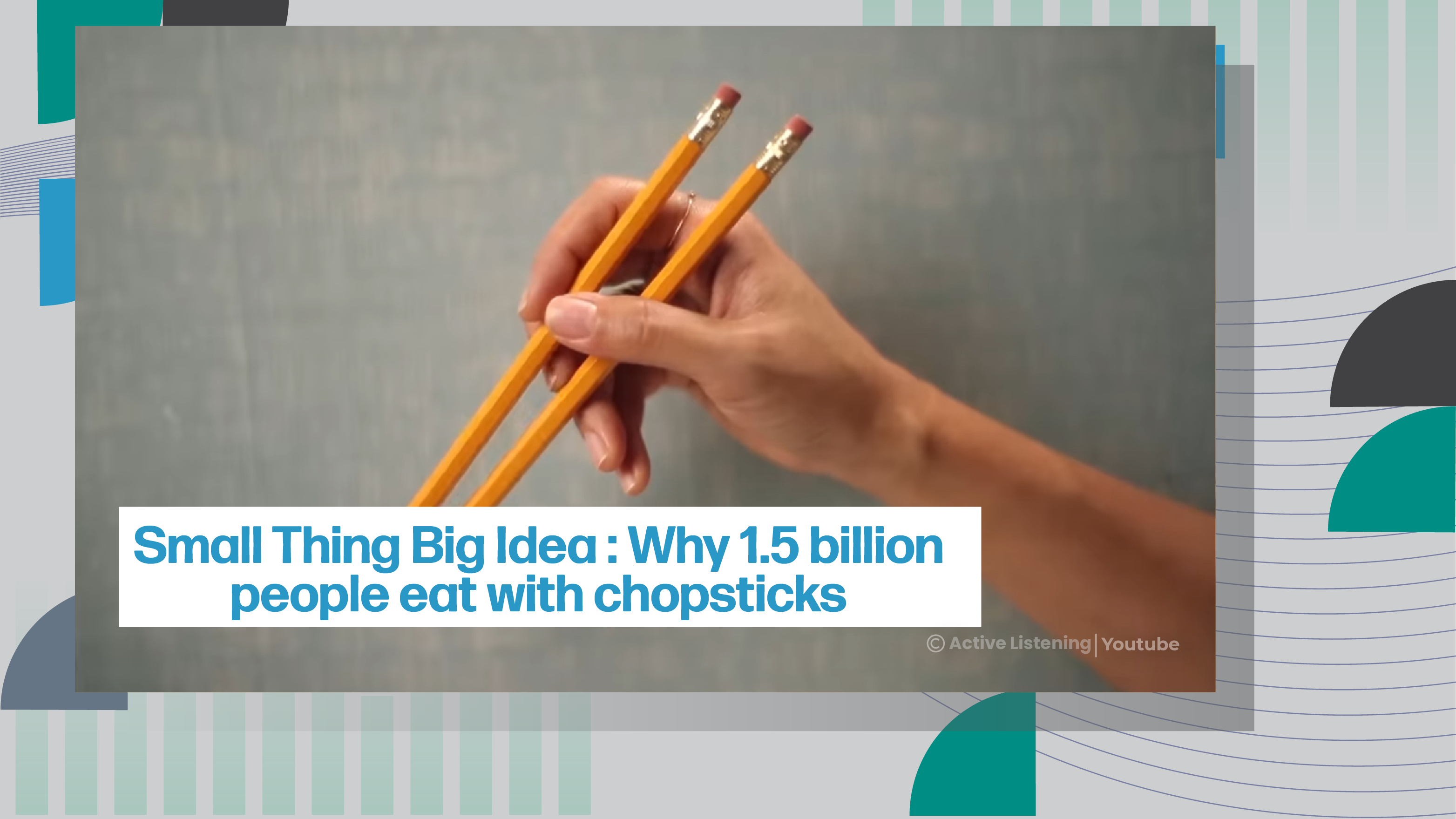 [C+] Why 1.5 Billion People Eat With Chopsticks | Small Thing Big Idea, a TED series