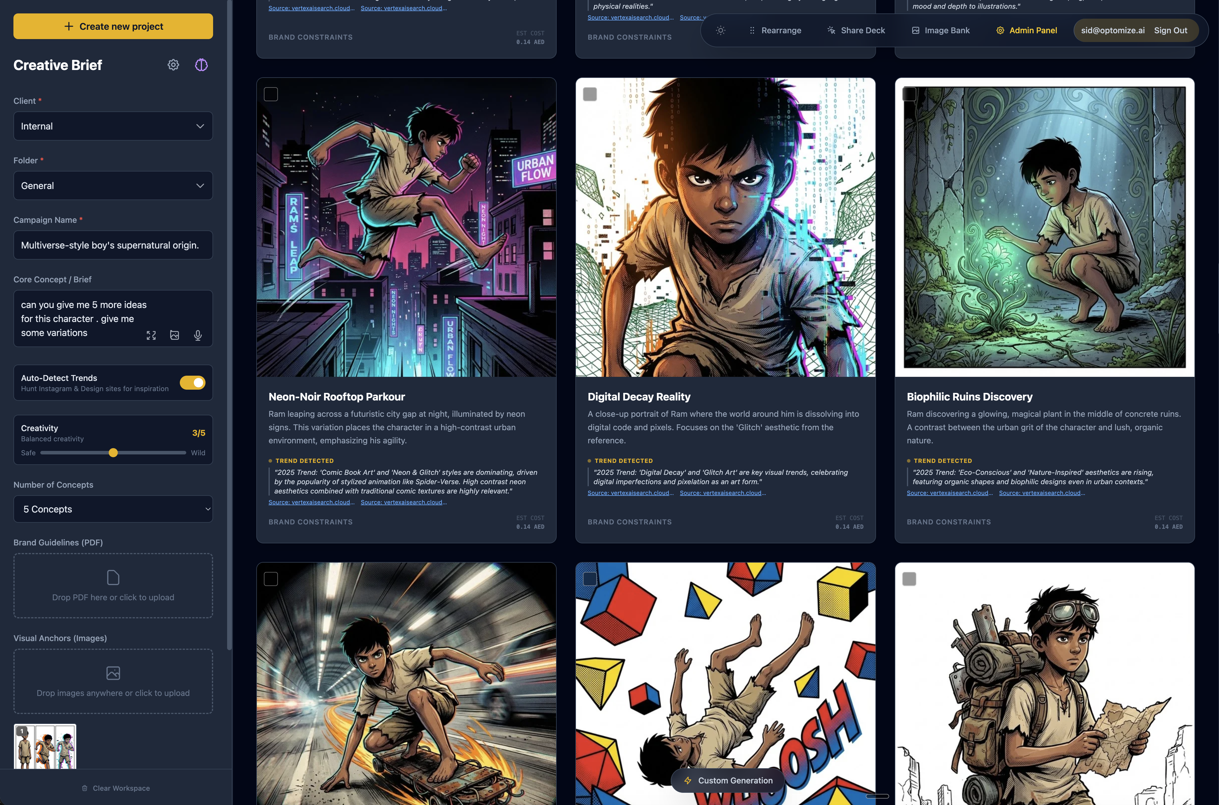 Creative Concept Grid
