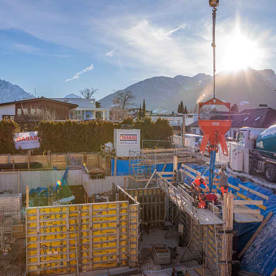 Foto: Plateau Alpin Baustelle