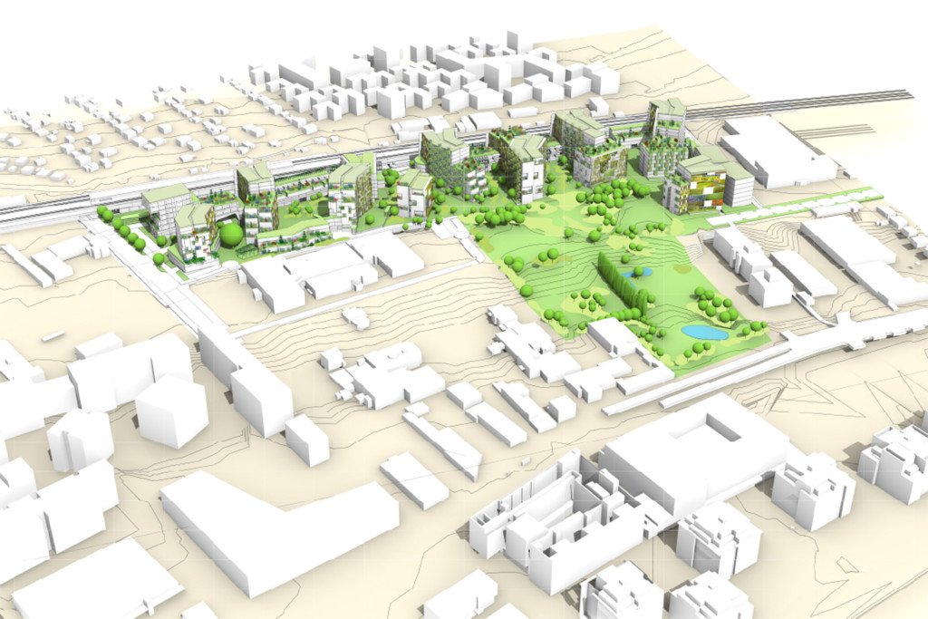 Foto: Visualisierung des neuen Stadtquartiers Biotop Wildquell