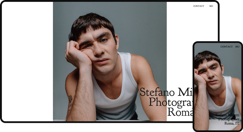 Stefano website template