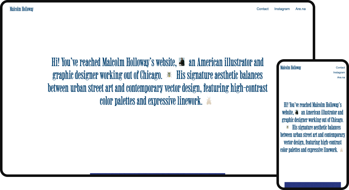 Malcolm website template