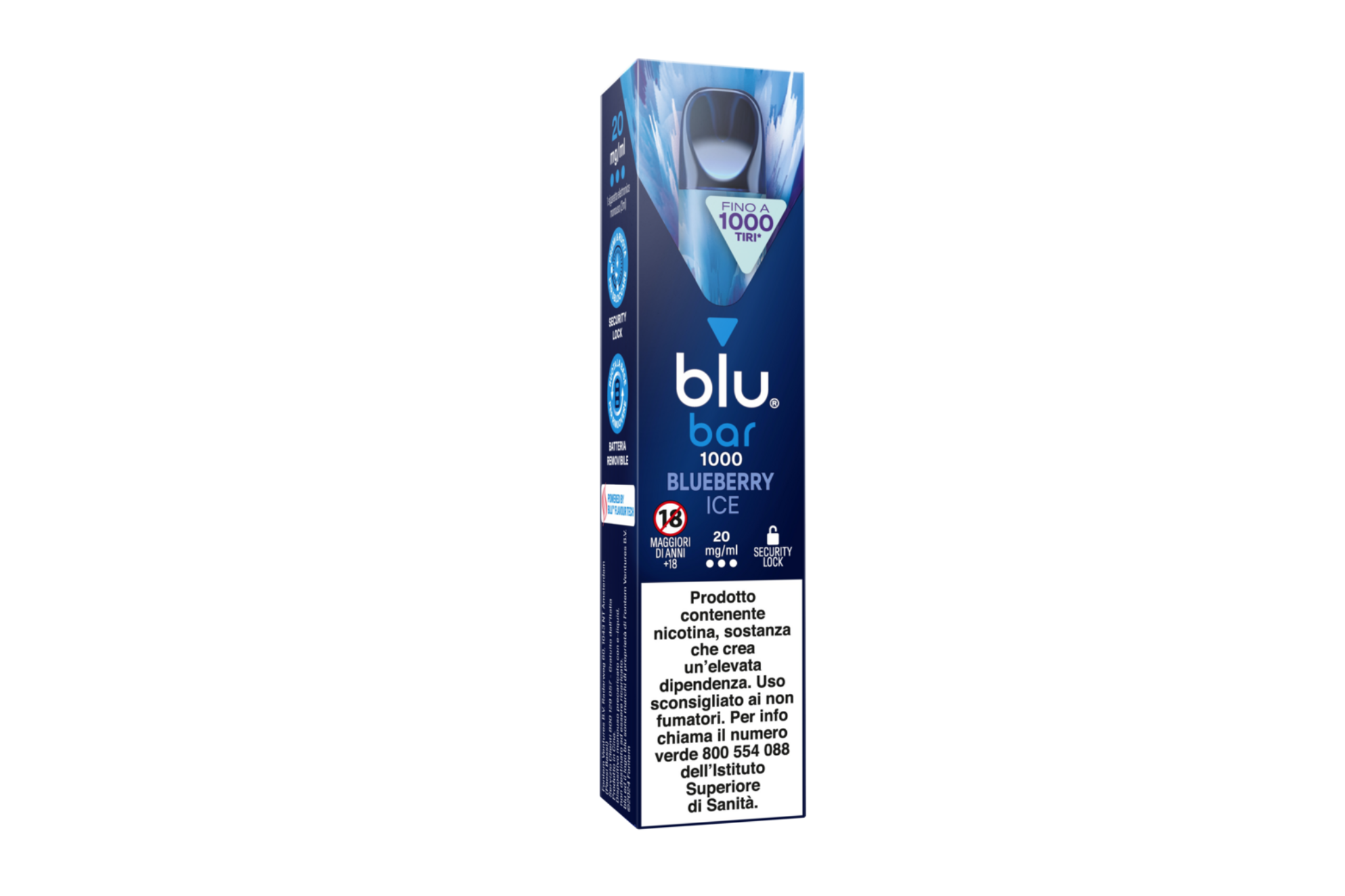 blu bar 1000 tiri: sigaretta elettronica usa e getta